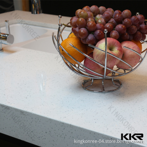 Kingkonree White Mirror Quartz Stone Kitchen Countertop